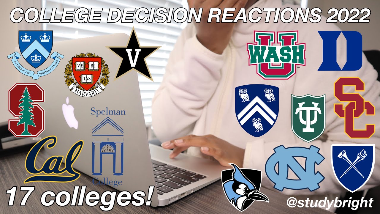 COLLEGE DECISION REACTIONS 2022 (Stanford, Duke, Ivies, T20s, UCs + more) | studybright