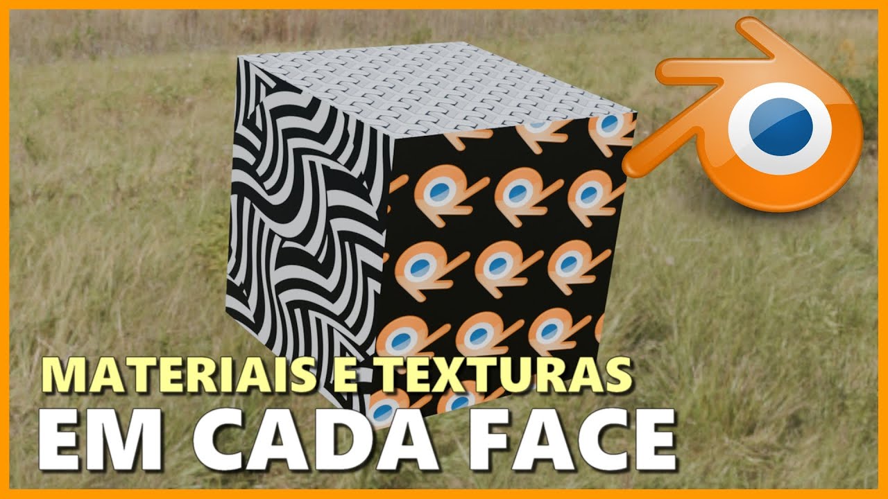 MATERIAIS E TEXTURAS EM CADA FACE NO BLENDER 3D