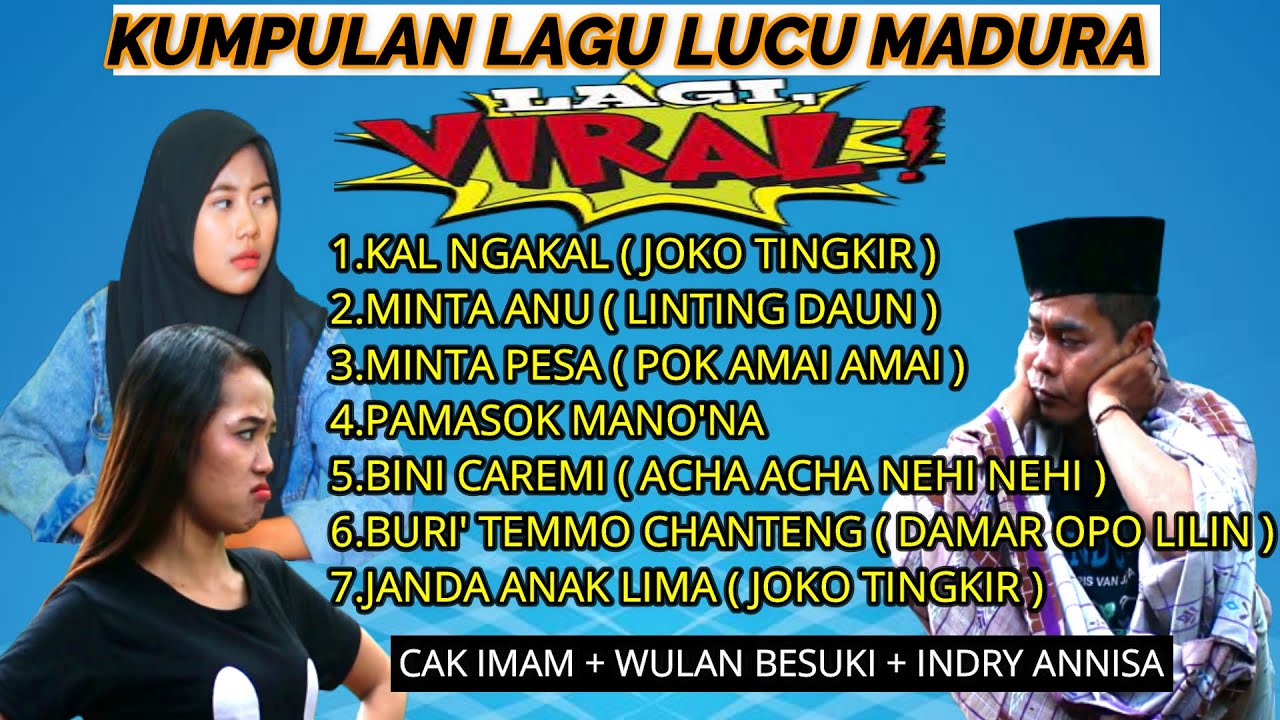 KUMPULAN LAGU LUCU MADURA/MP3 LAGU VIRAL VERSI MADURA