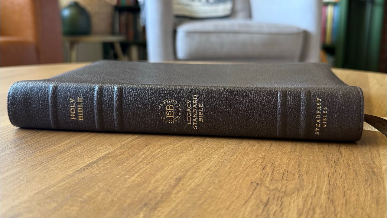 LSB 2 Column Verse By Verse brown goatskin, edge-lined 