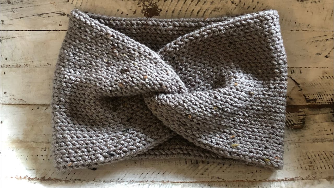 Twisted Ear Warmer ~ Addi, Sentro, Circular Knitting