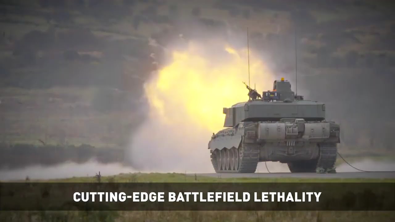 The first combat firing tests of the Challenger 3, carried out with a crew in the tank