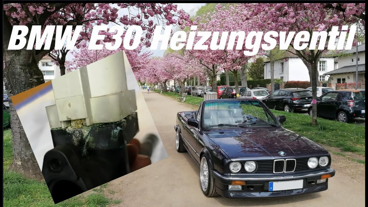 BMW E30 Reparatur Heizungsventil Wasserventil Heizung Ausbau und Umbau; Heating Valve Repair