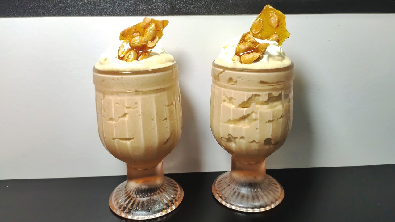 Postre de  maní cremoso y crocante muy fácil