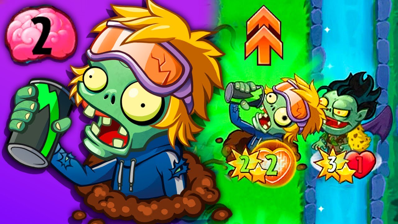 ZOMBI CON BEBIDA ENERGÉTICA 🤭😵 PvZ Heroes