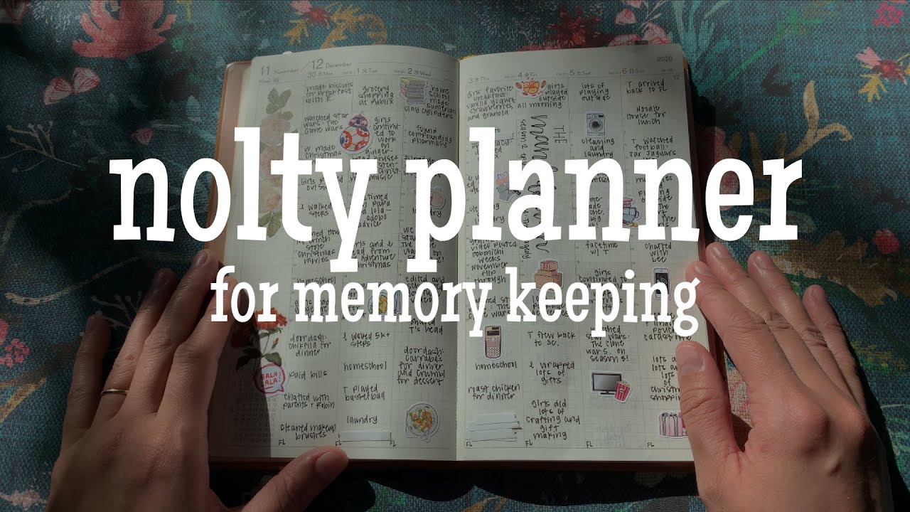 Nolty 6507 Planner ~ How I Use it for Memory Keeping