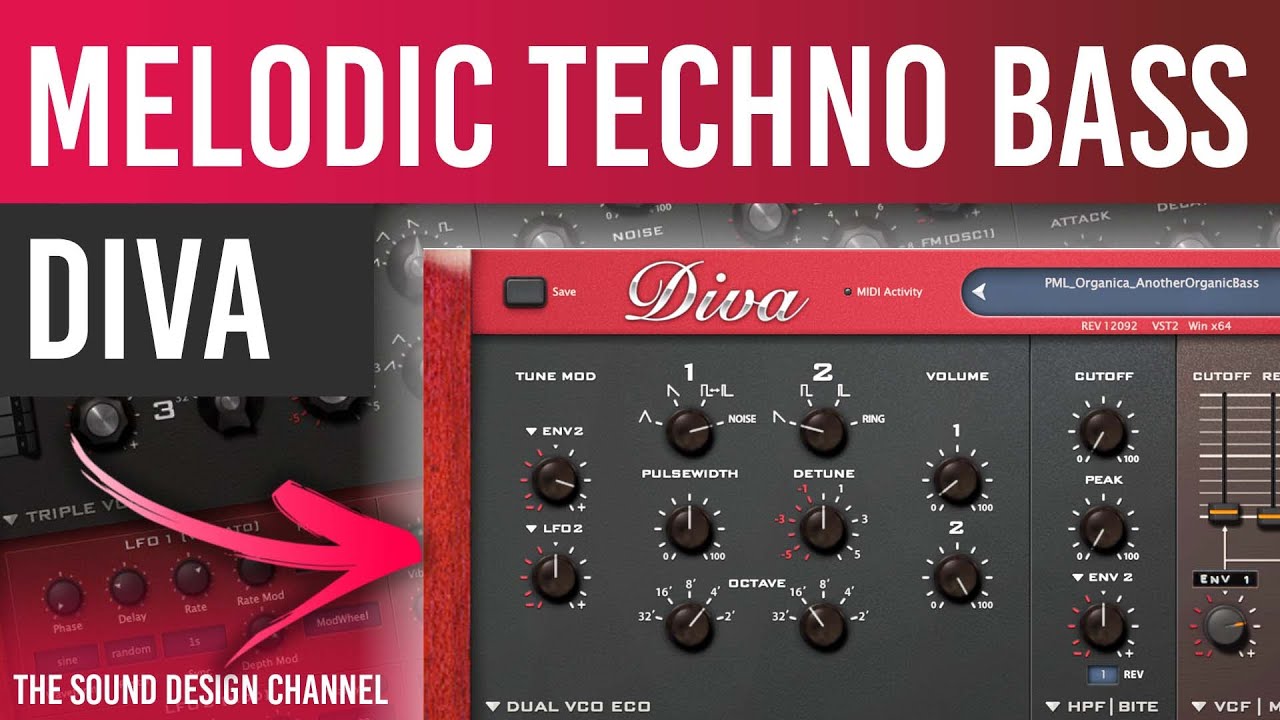 DIVA Tutorial | BASS Sound for MELODIC TECHNO
