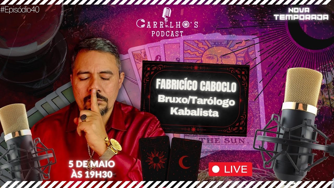 AMARRAÇÃO AMOROSA, SEGREDOS OCULTOS, ETC...CARRILHO'S PODCAST COM FABRÍCIO CABOCLO (PAPO DE BRUXO).