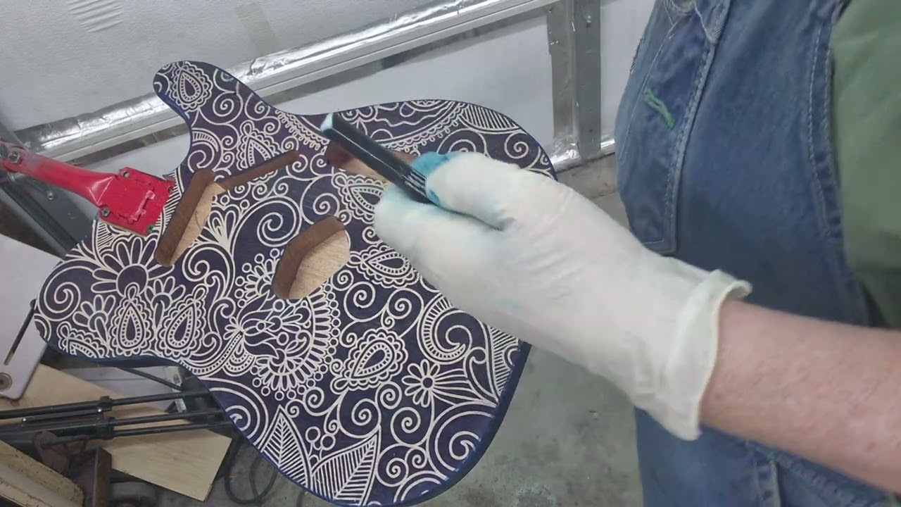 Last coat of dye before clear coat