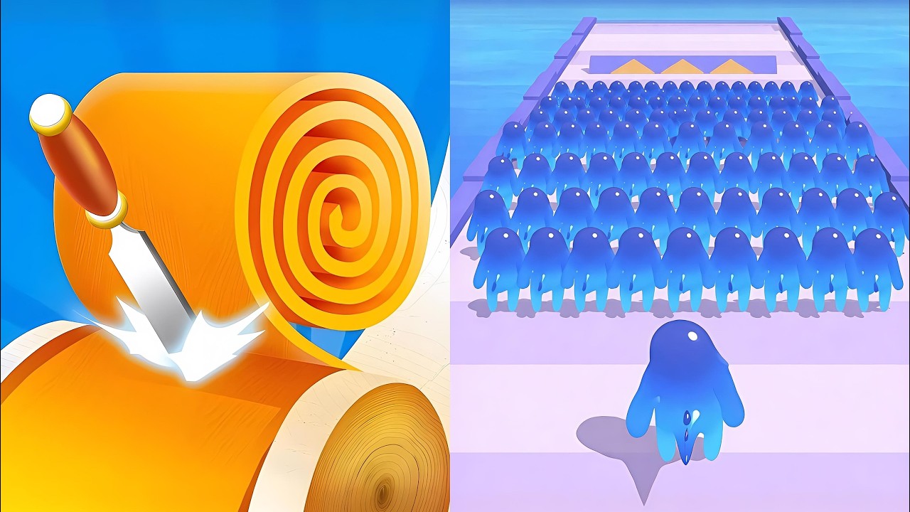 Spiral Roll vs Join Blob Clash 3D 💥 INSANE Combo Gameplay &ndash; UNBELIEVABLE!  (Android,iOS)