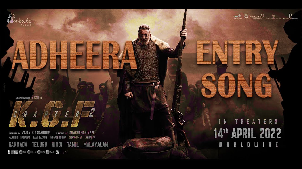 Adheera Entry Song Kannada| KGF Chapter 2 Song | Yash | Sanjay Dutt | Raveena Tondon | Fan Made Song