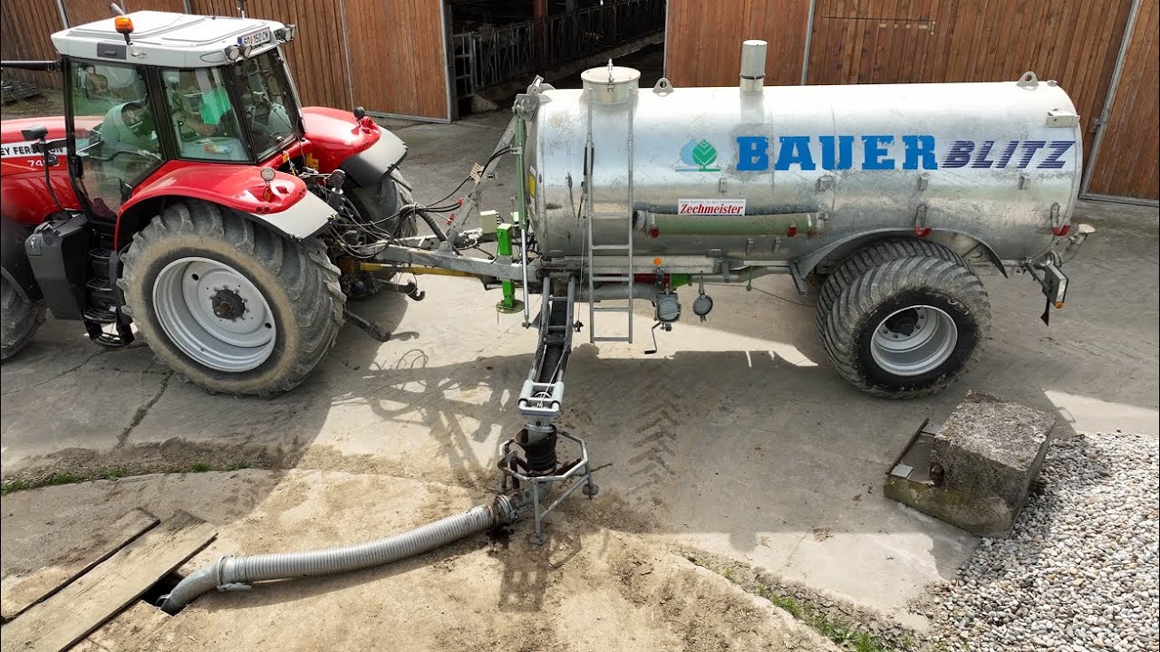 Gülle auf Maisacker ausbringen