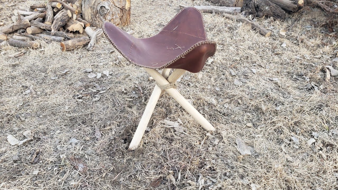 Setting Up The Legs For The Camp Stool