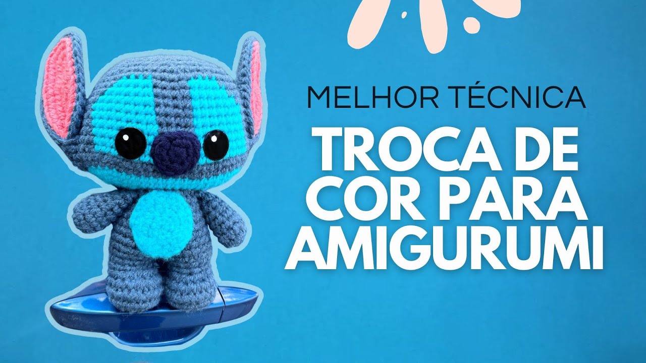 TROCA DE COR PERFEITA pra rosto de Amigurumi - Técnica simples pra amigurumi perfeito e fácil.