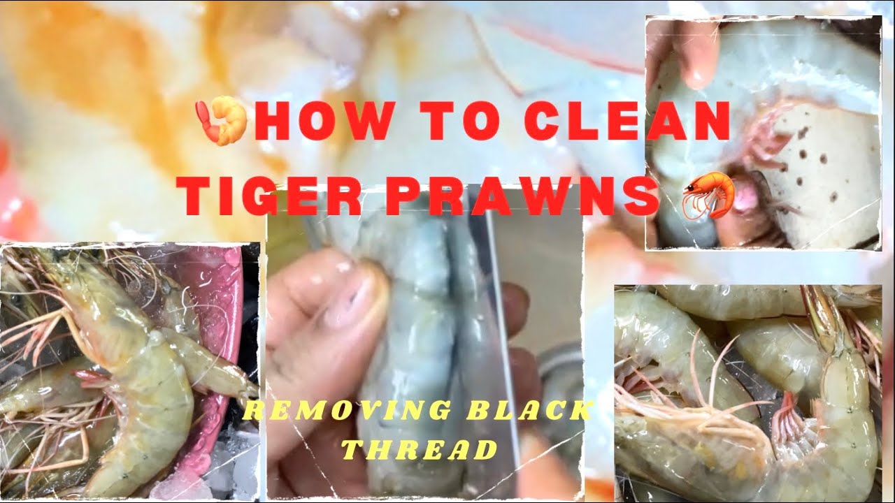 How to clean Tiger Prawns #tigerprawns #prawnscleaning