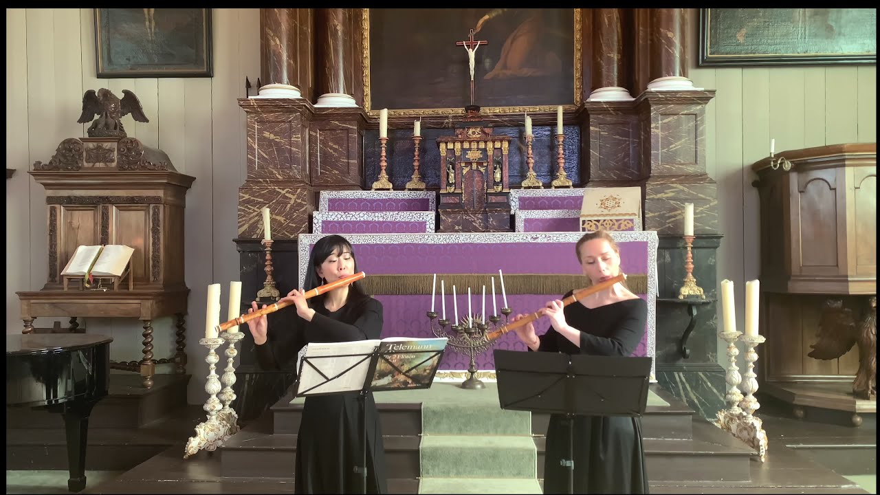 Georg Philipp Telemann (1681 - 1767), flute duo No.1 in G-major from 