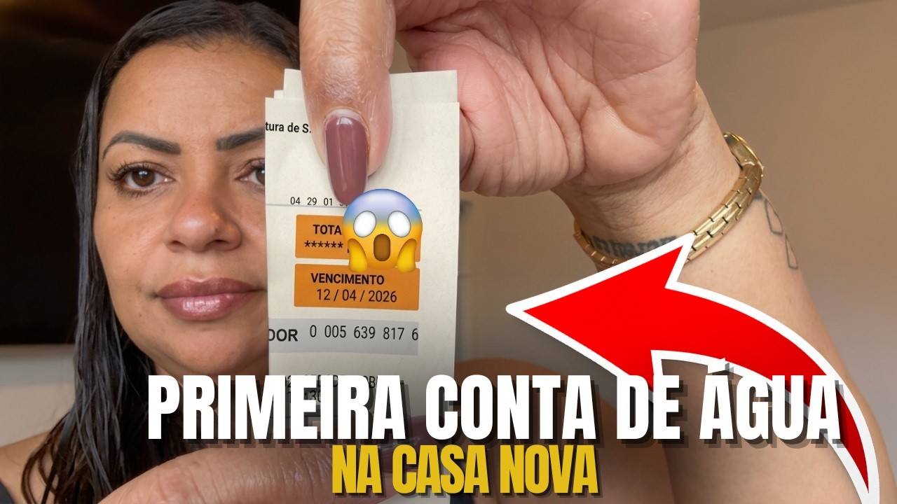 UM PESADELO CHAMADO ÁGUA | CHEGOU MINHA PRIMEIRA CONTA DE AGUA NA CASA NOVA