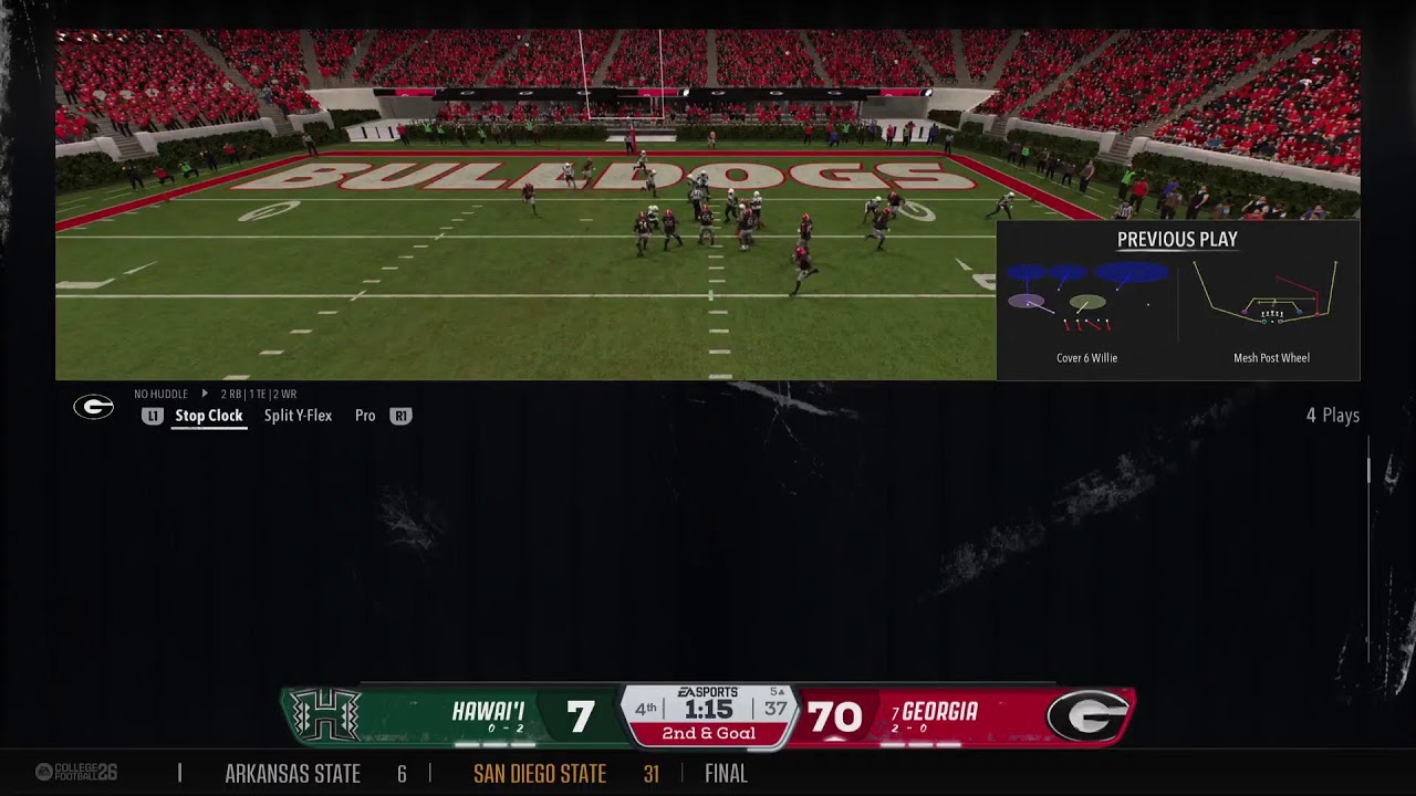 Ste yr 6 wk 3 Georgia vs Hawaii