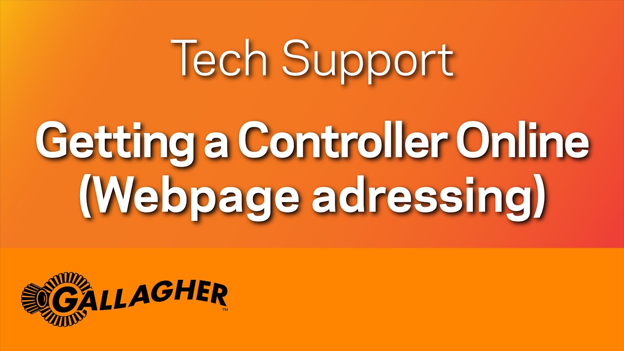 Getting a Controller Online using webpage adressing