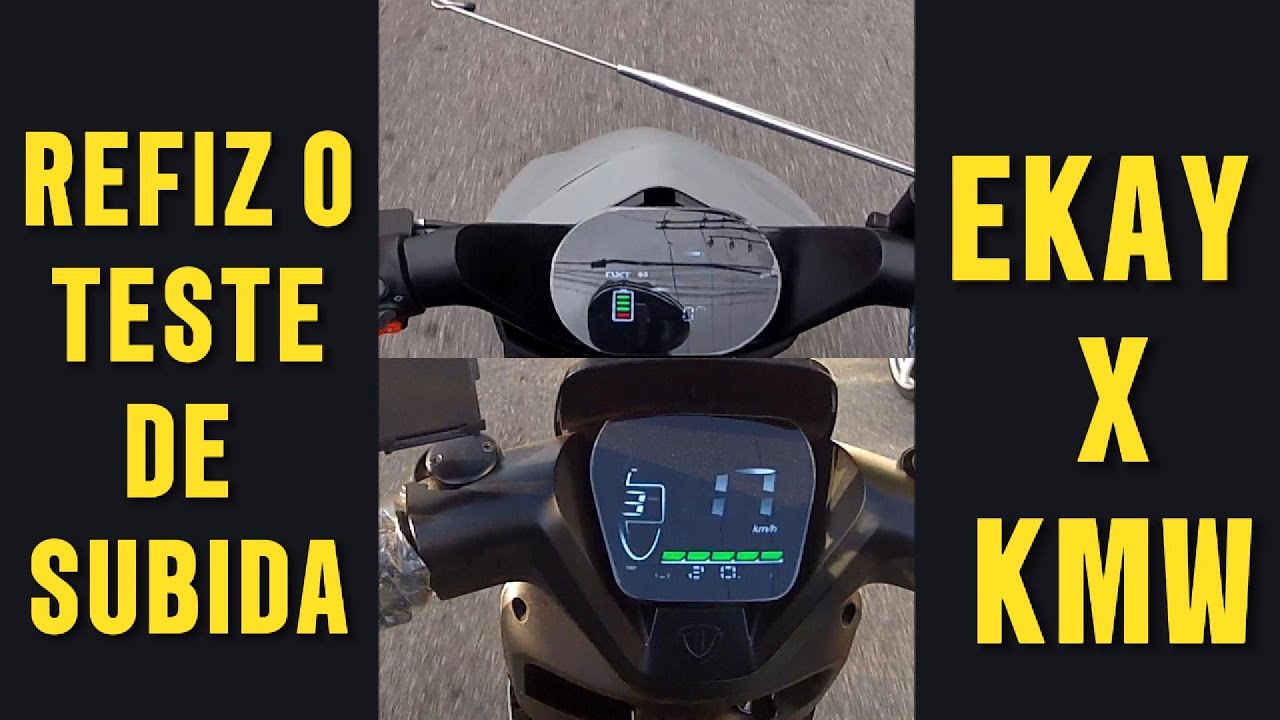 COMPARATIVO NXT EKAY UP x KAPPAK KMW - REFIZ O TESTE NA MESMA SUBIDA !