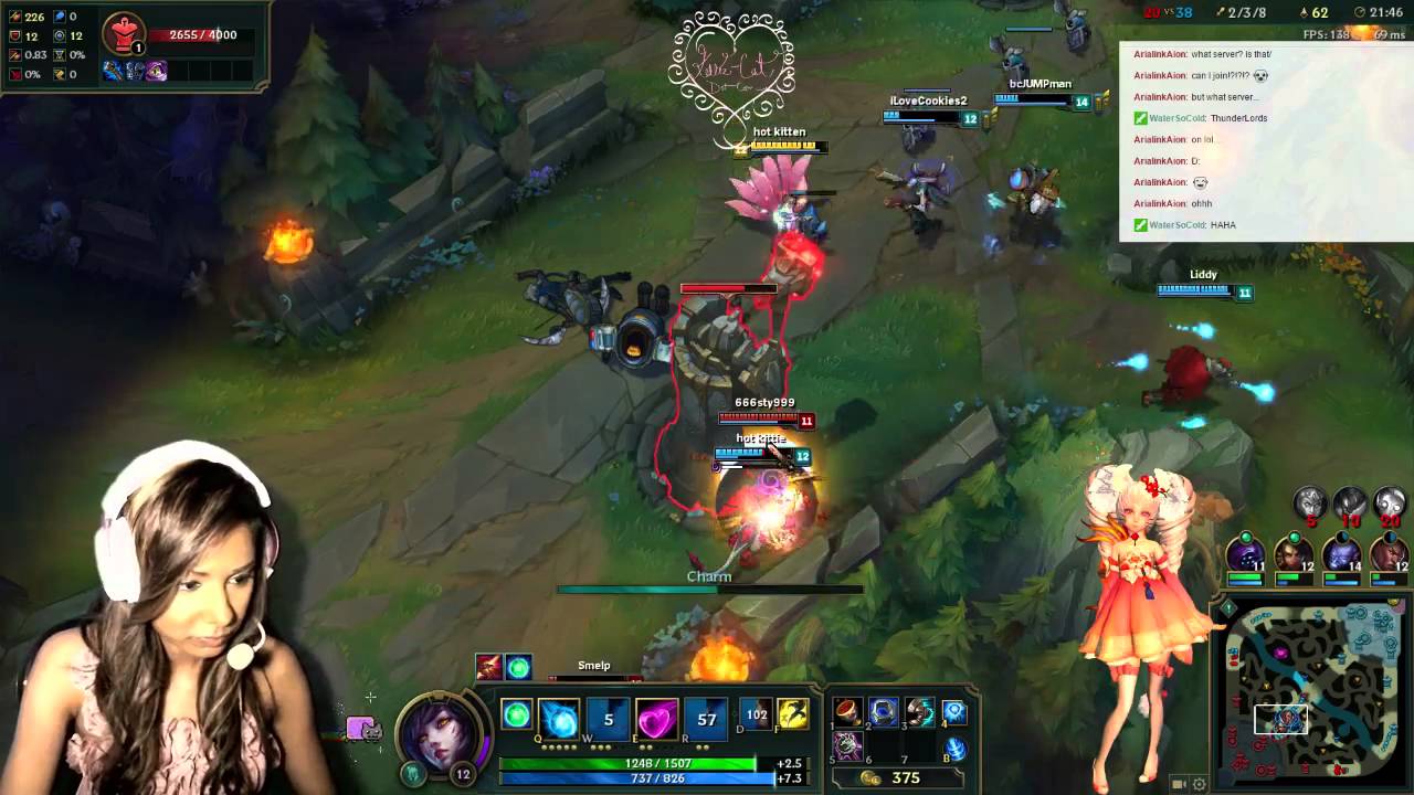pink nidalee hot kittie! - League of Legends