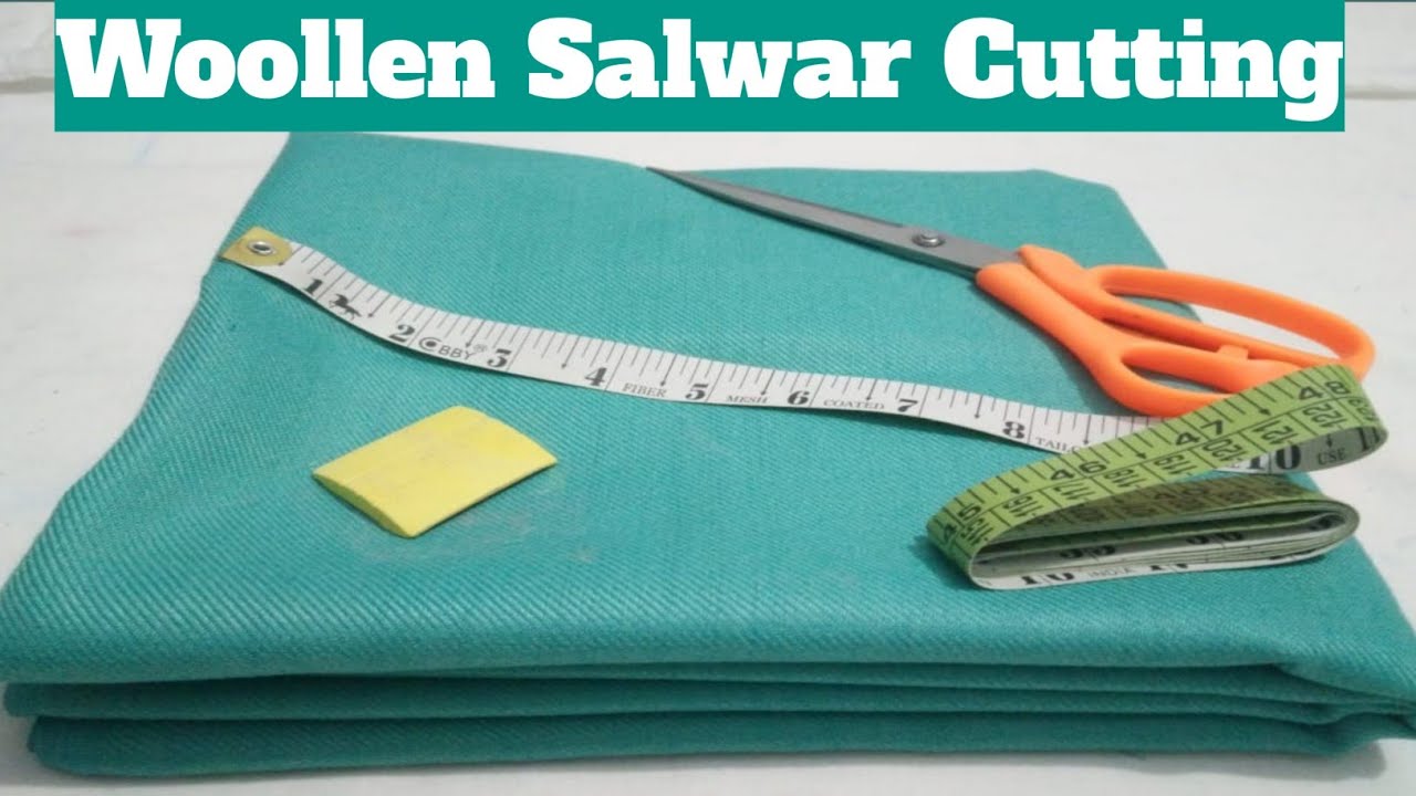 woollen salwar cutting (easy and simple way)||woolen salwar cutting||वूलन सलवार की कटिंग