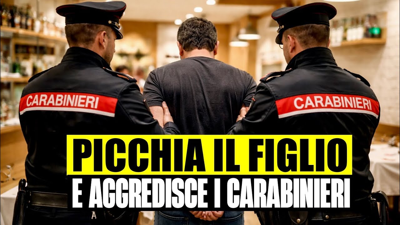 TERRORE AL RISTORANTE: PAP&Agrave; UBRIACO PICCHIA IL FIGLIO DOPO CHE HA FATTO CADERE DEL CIBO DAL TAVOLO