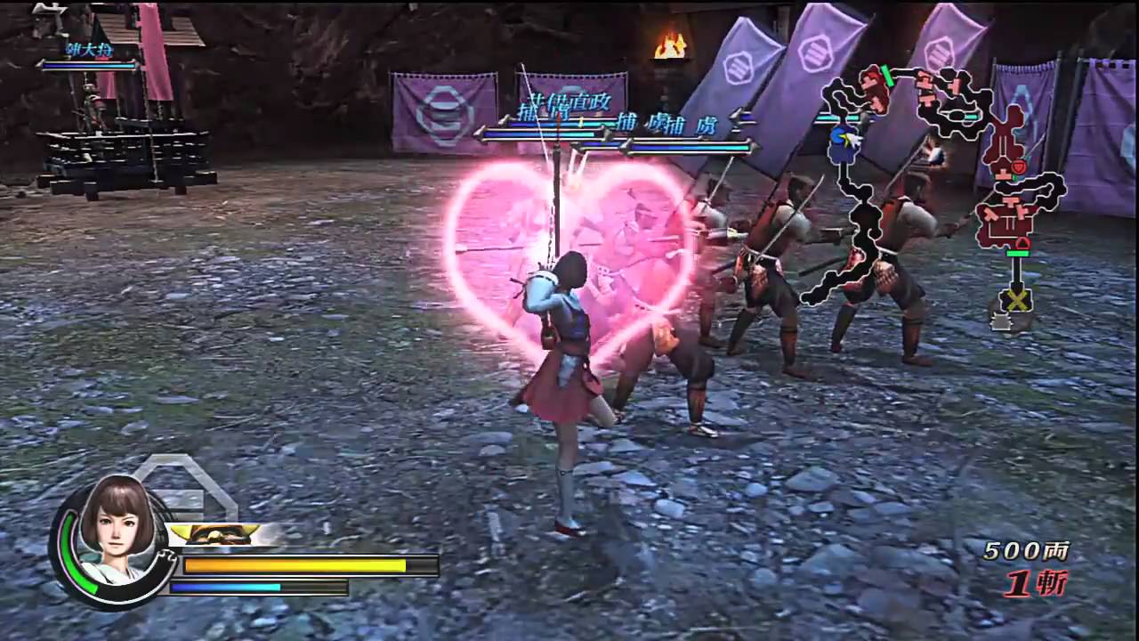 Sengoku Basara 3 (戦国BASARA3) HD: Samurai Heroes Extreme Mode Tsuruhime VS Oichi P11