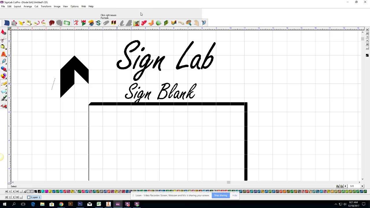 SignLab: Setting up a Sign Blank