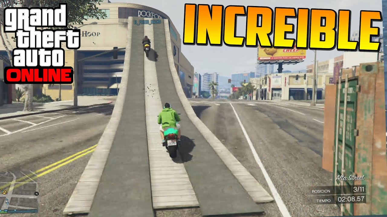 LA MEJOR CARRERA DE MOTOS!! COMO MOLA!! - Gameplay GTA 5 Online Funny Moments (Carrera GTA V PS4)