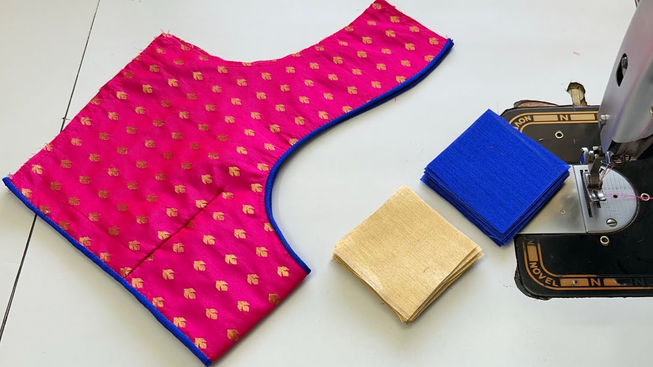 Blouse Ki Design | Simple And Easy Blouse Designs | Cutting And Stitching Back Neck Blouse Design