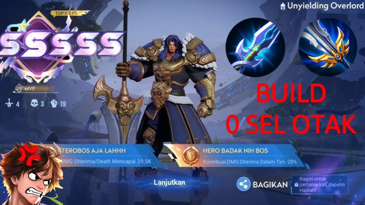 MAIN HERO YANG OP WALAU TIDAK BERPIKIR - Honor of Kings - HoK