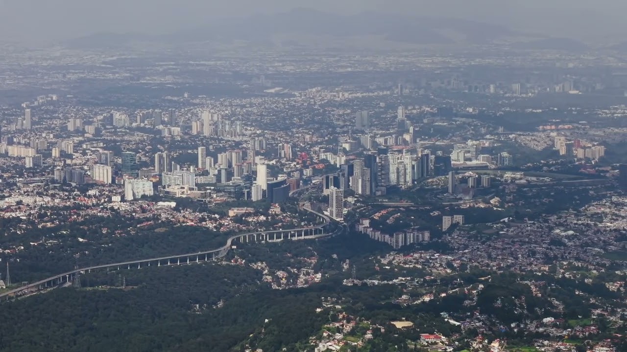 Vistas aéreas desierto de los leones CDMX 