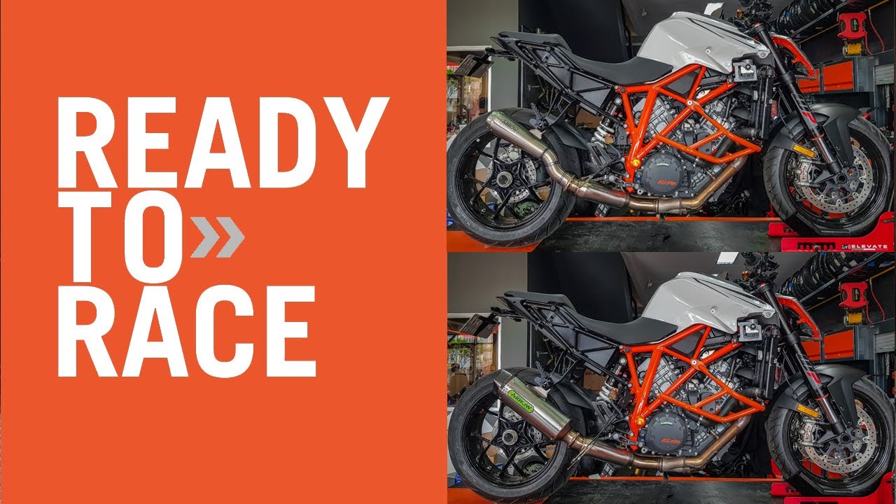 KTM SUPERDUKE 1290 (Arrow Exhaust + SW Motech) | Pro Race Titanium + Race Tech Titanium 3/4 System