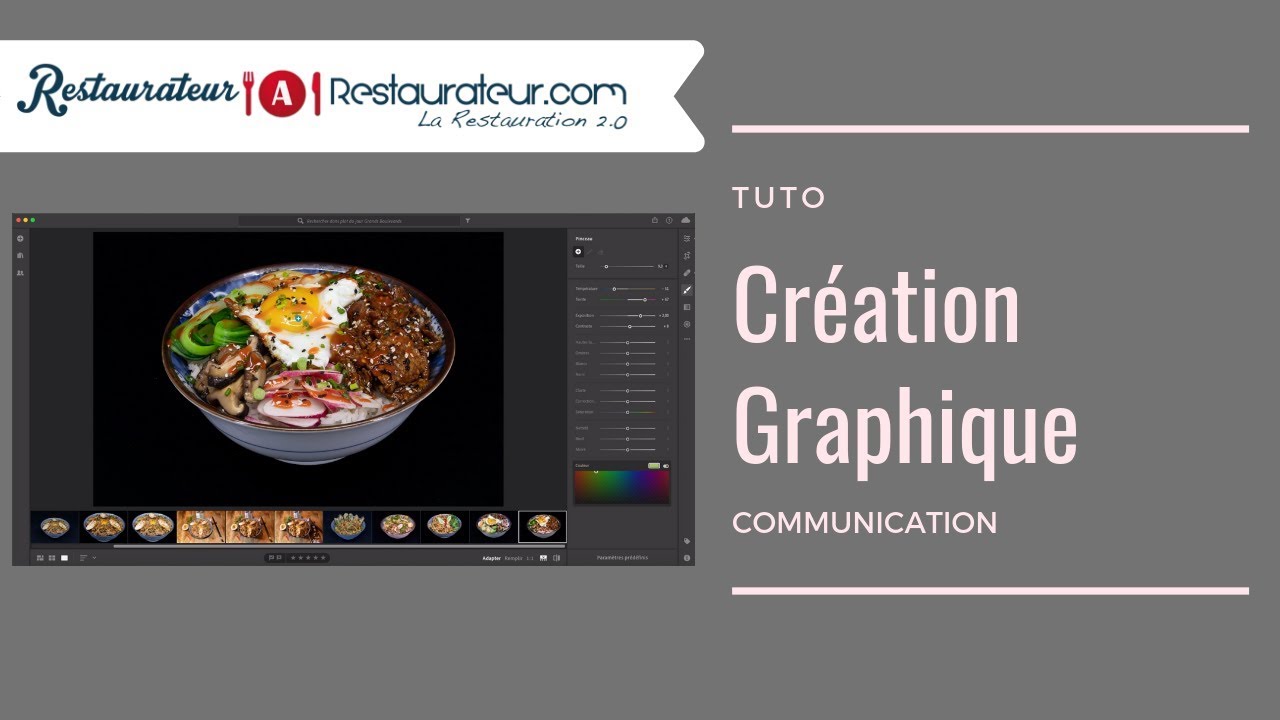 Photos culinaires et création Graphique pour restaurant