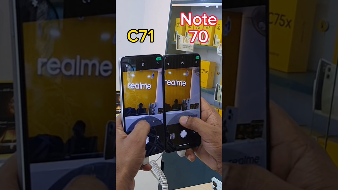 Realme C71 Vs Realme Note 70 Camera zooming Test