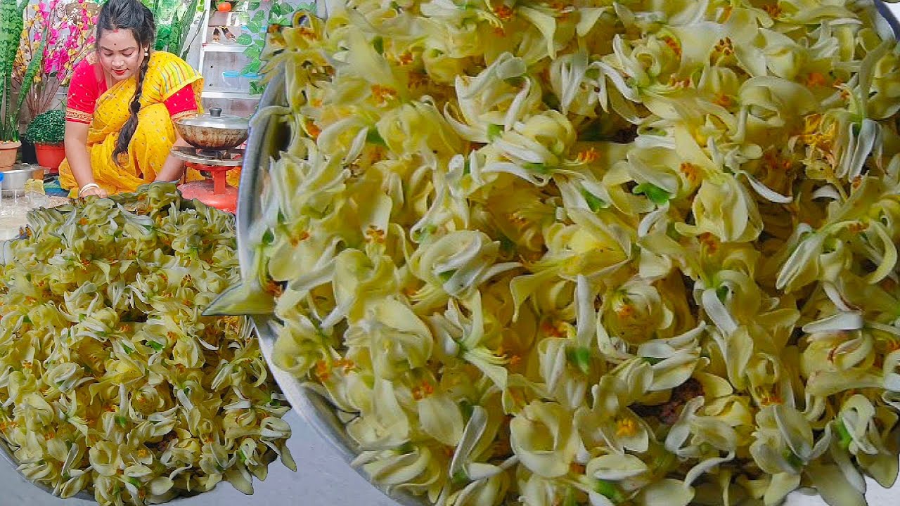সজনে ফুল এইভাবে একদিন খেয়ে দেখুন এতটাই স্বাদ এক থালা ভাত খেয়ে ফেলবেন|sojne fuler recipe