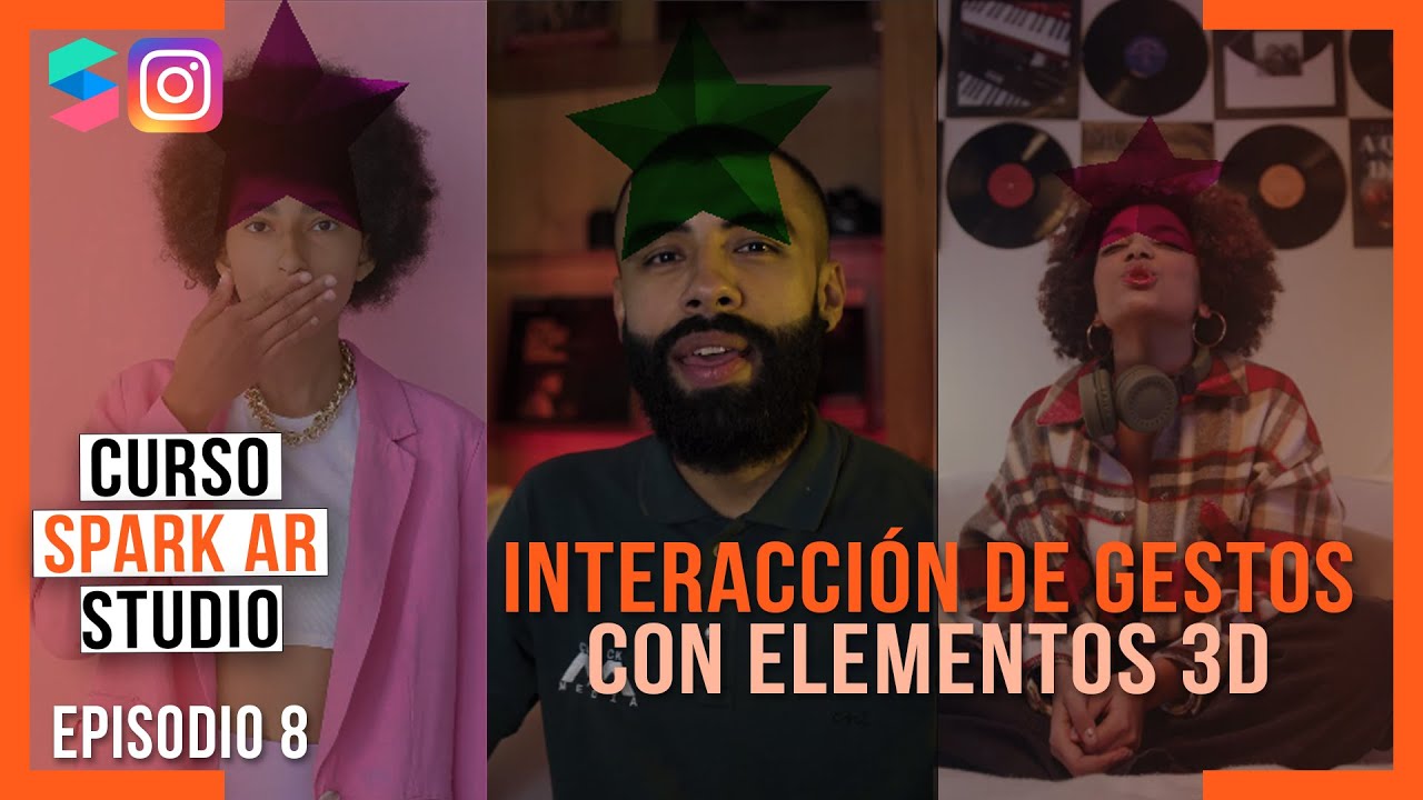 🤪Tutorial de INTERACCIÓN con GESTOS | PATCH EDITOR GESTOS FACIALES | CURSO SPARK AR STUDIO