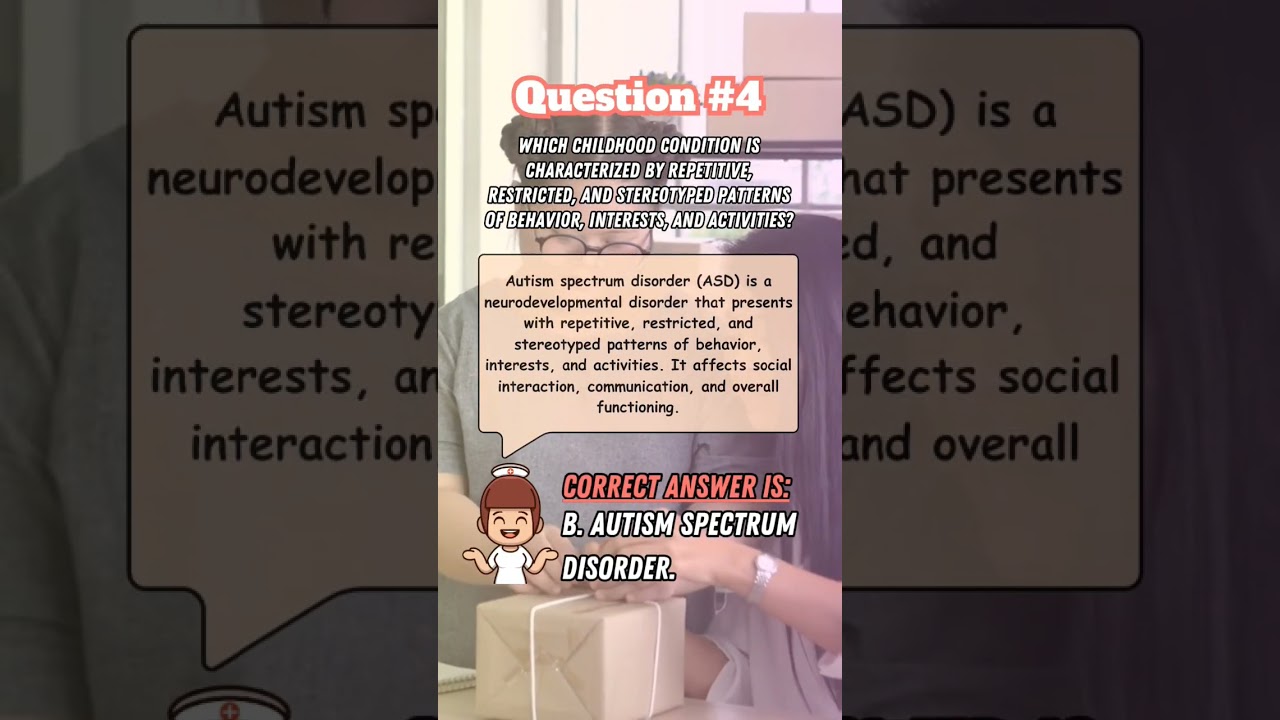Condition is characterized by repetitive, restricted, and stereotyped patterns of behavior? 