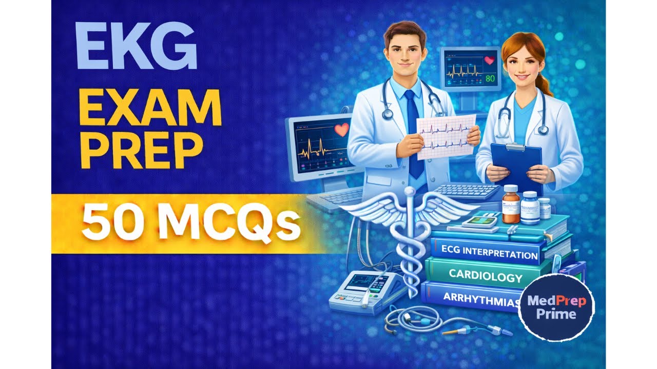 EKG Technician Exam Prep | 50 Practice Questions (CET / NHA) with Answers