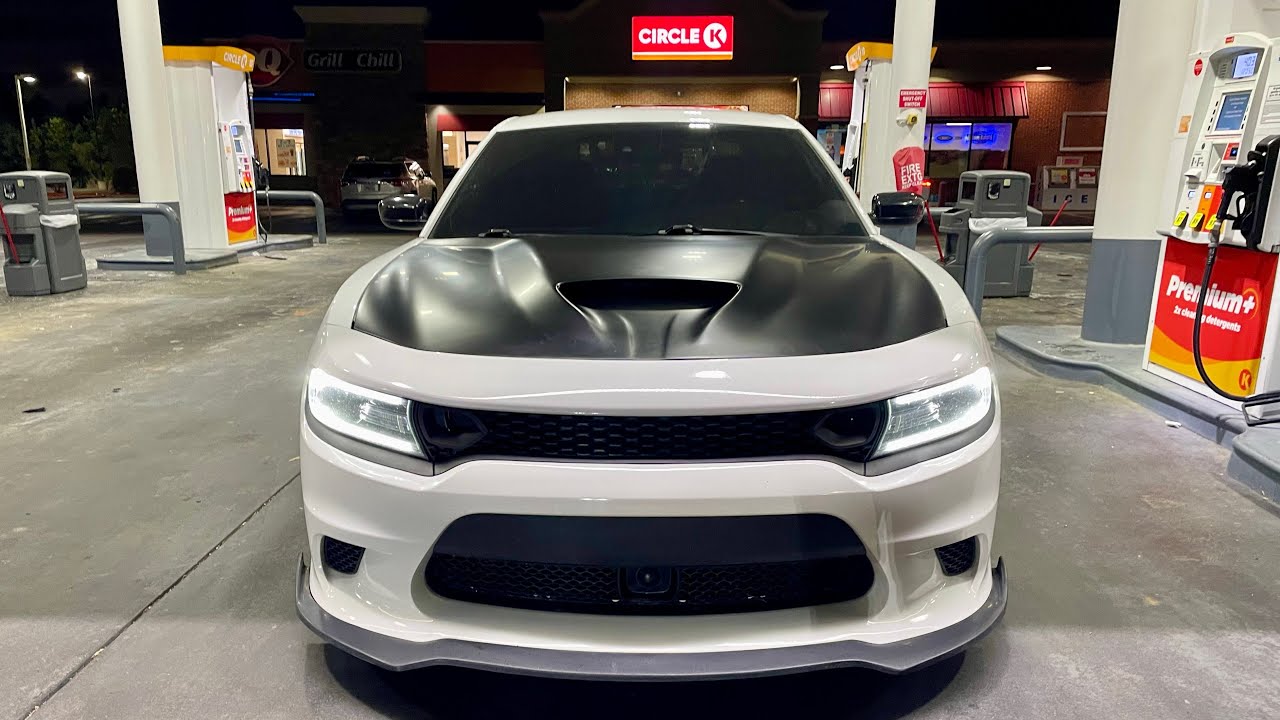 Dodge Charger RT Satin Black Hood Wrap!!