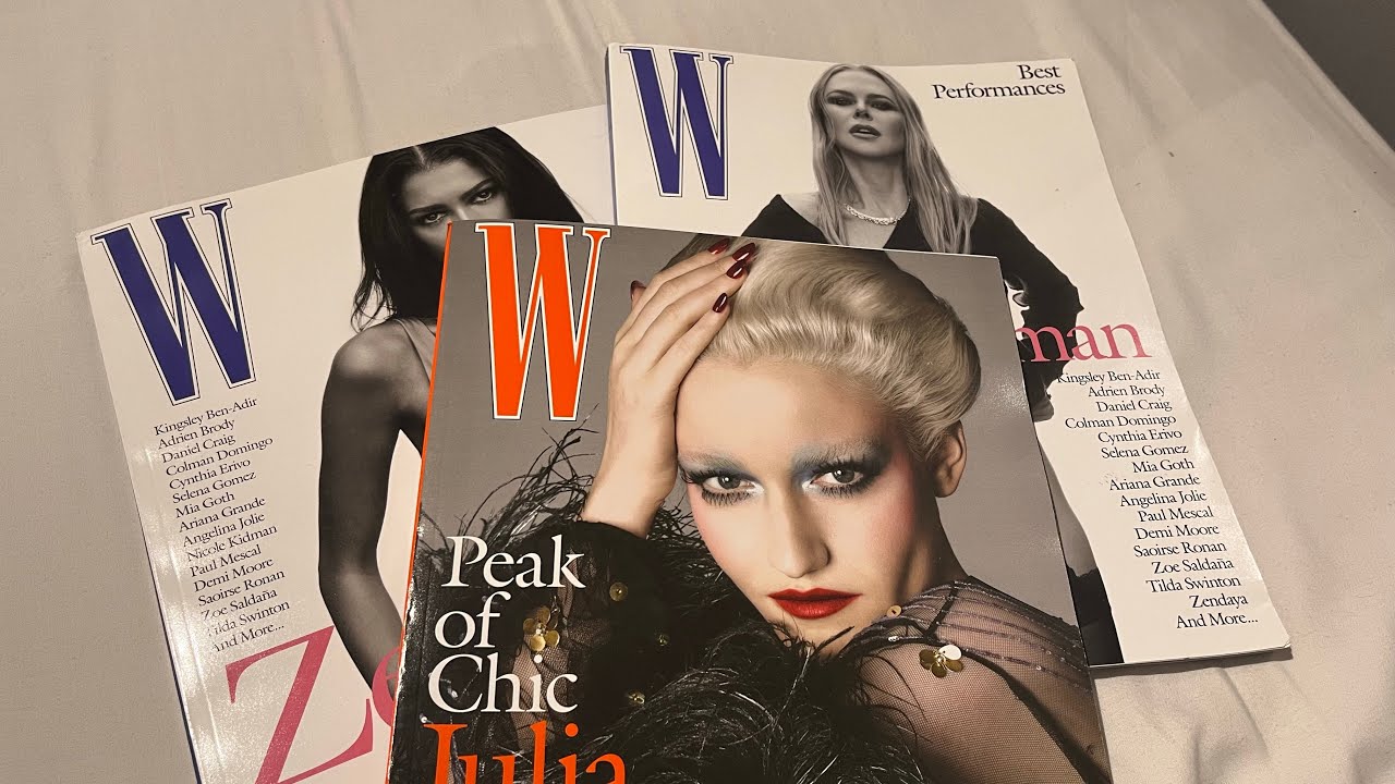 w magazine flip through - asmr