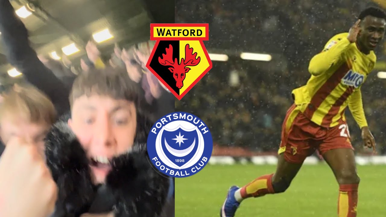 LAST MINUTE GOAL SAVES WATFORD FROM LOSING TO PORTSMOUTH| Matchday Vlog