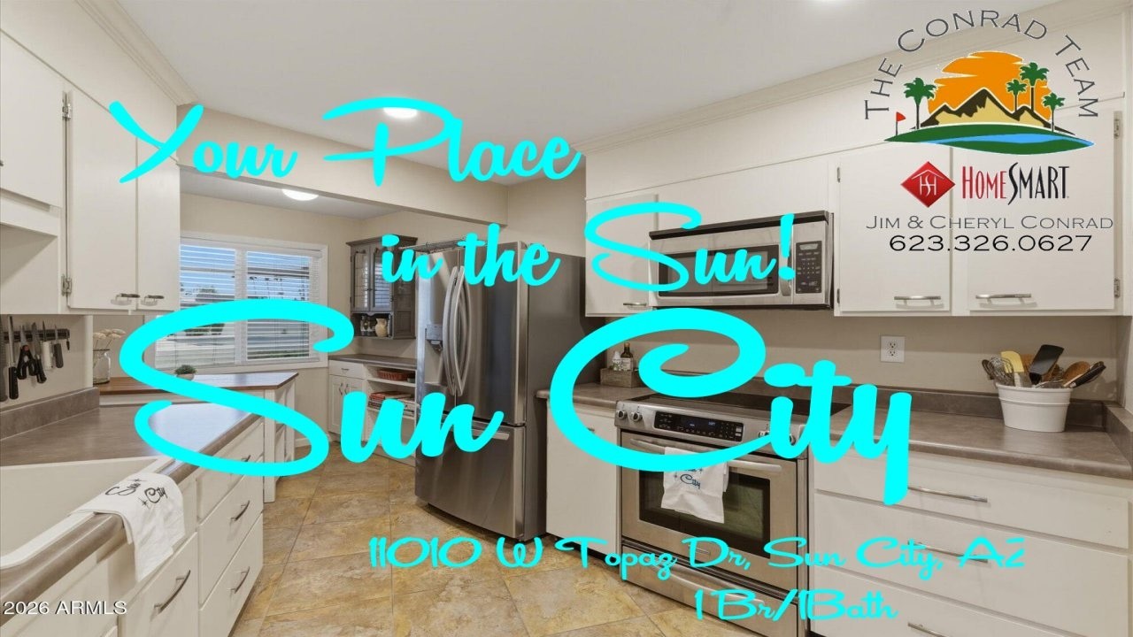 HomeSmart - The Conrad Team -Gorgeous 1/1 Furnished Condo In The Original Sun City AZ.