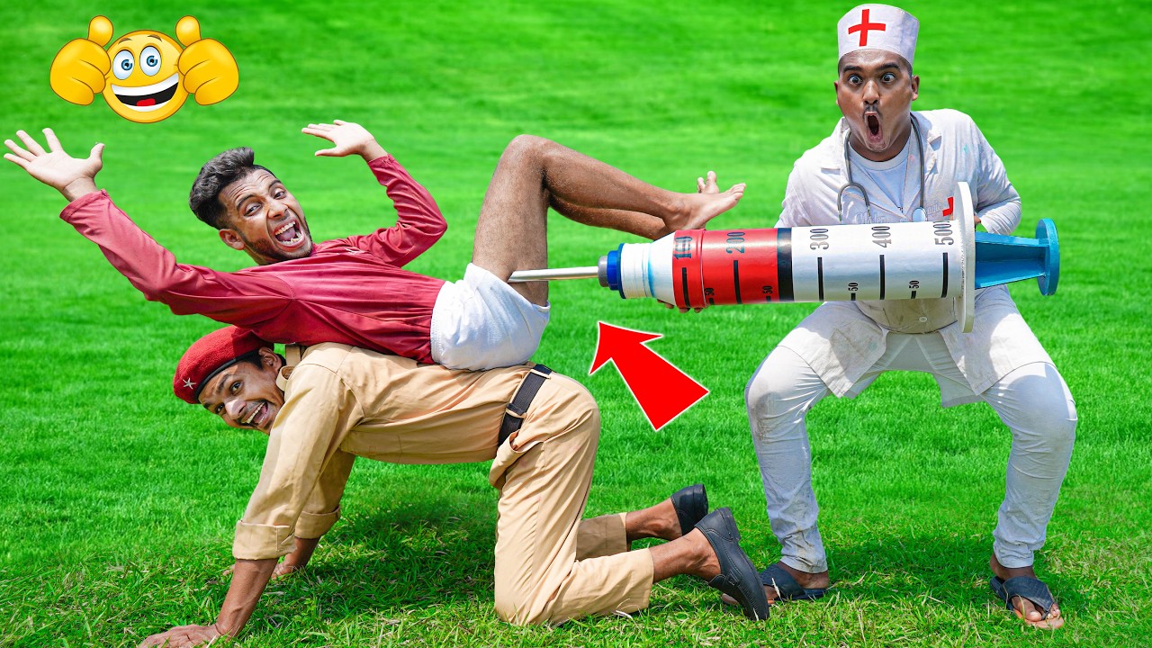 Must Watch New Doctor Comedy Video 2026 Amazing Injection Wala Comedy Video Try To Not Laugh Ep 53