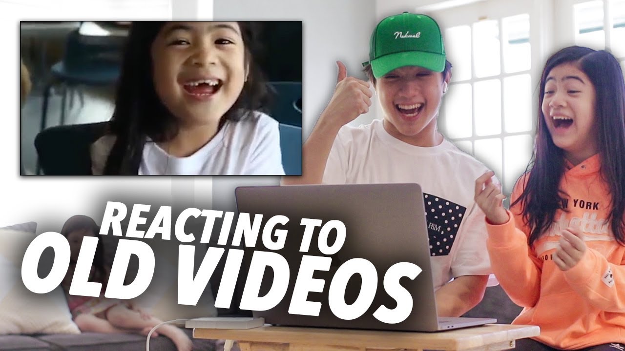 Reacting To Our Old Funny Videos!! | Ranz and Niana