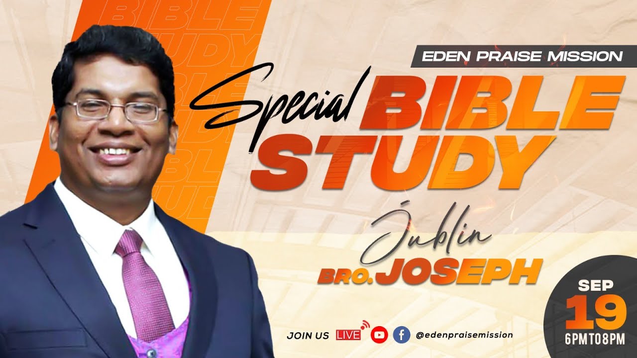 🔴 LIVE || BIBLE STUDY || BRO JUBLIN JOSEPH || 19 SEPTEMBER 2023