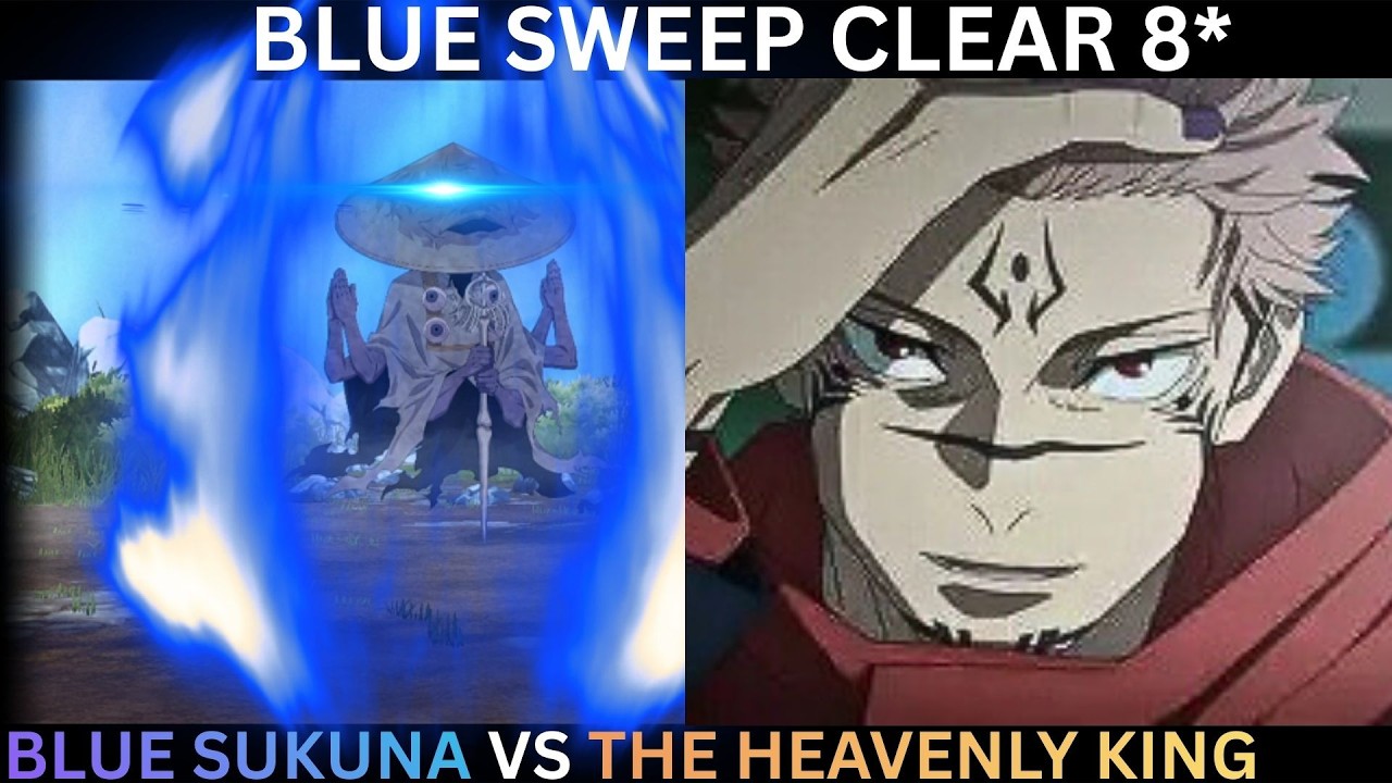 BLUE SWEEP CLEAR 8* SUKUNA AND THE PRACTITIONER CURSED SPIRIT DUKE IT OUT!!!