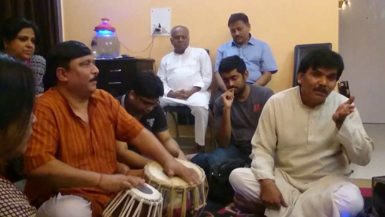 P Harish Tiwary senior disciple of Late Pt Bhimsen Joshi at home