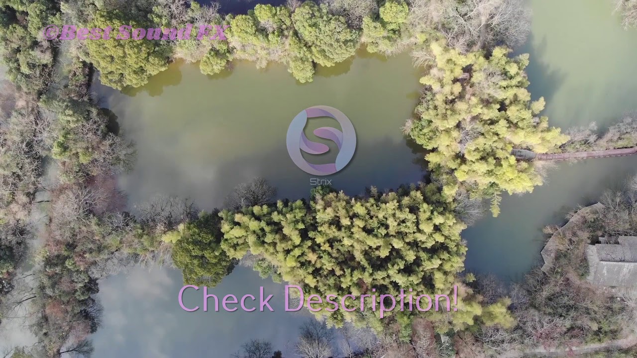 Aerial Photography Of Hangzhou, Zhejiang Xixi Wetland Park River Port Pond Ship